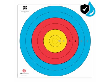 JVD Products Target Face Fita Waterproof 80 cm Centre 6-Ring