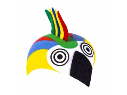 6438 Maska čiapka papagáj