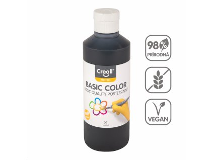 Temperová farba250 ml - čierna