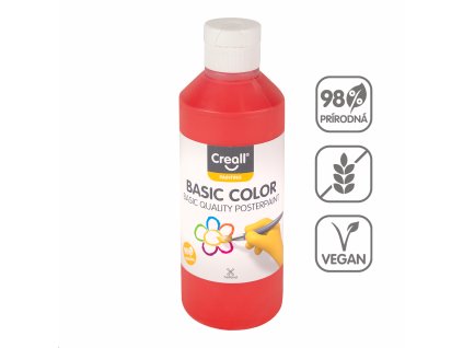 Temperová farba250 ml - svetločervená