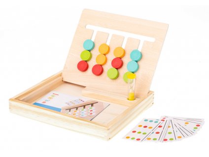 363 logicka drevena hra v krabicke zorad farby