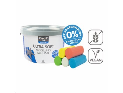 Modelovacia hmota Ultra soft, 5 × 220 g, téglik, mix farieb