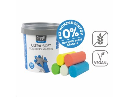 Modelovacia hmota Ultra soft, 5 × 60 g, téglik, mix farieb