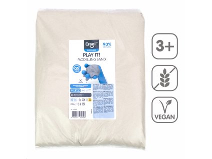 Modelovací piesok Play it!, 2500 g, náhradná náplň, prírodný