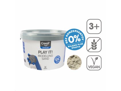 Modelovací piesok Play it!, 2500 g, box, prírodný
