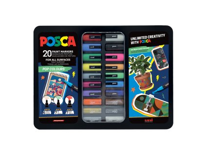 Súprava popisovačov PC-1M/PC-3M/PC-5M, POP, PC-1M: 6 ks, PC-3M: 7 ks, PC-5M: 7 ks, mix farieb (20 ks)