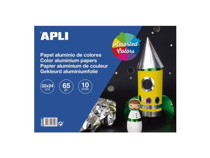 Papier metalický, 32 × 24 cm, blok 10 listov, mix farieb