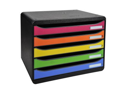 Zásuvkový box Iderama, A4 maxi, 5 zásuviek, PS