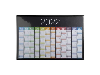 Podložka na stôl, 37,5 x 57,5 cm, transparentná kapsa, čierna