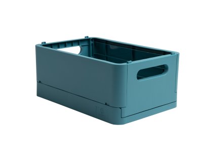 Smart case – skladací úložný box, recyklovaný PP, MIDI, petrolejový