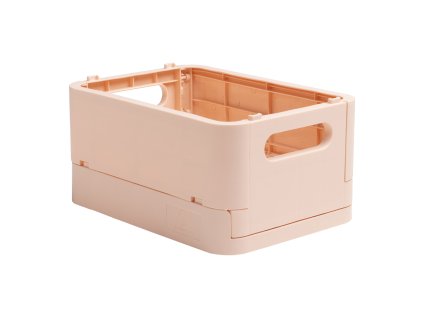 Smart case – skladací úložný box, recyklovaný PP, MINI, lososový