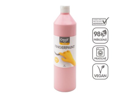 Prstová Farba, 750 ml, ružová