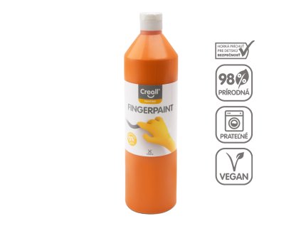 Prstová Farba, 750 ml, oranžová