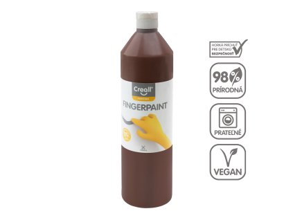 Prstová Farba, 750 ml, hnedá