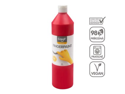 Prstová Farba, 750 ml, červená