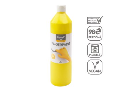 Prstová Farba, 750 ml, žltá