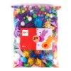 POM – POM guľky s trblietkami – Jumbo pack, 400 ks, mix veľkostí a farieb