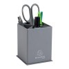 Stojan na perá Teksto, 85 x 85 x 120 mm, kartón, sivý