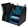 Stolný organizér NeoDeco, 6 priehradiek, PS, čierno-modrý