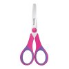 Nožnice detské s gumovým gripom, 14 cm, symetrické, mix farieb