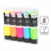 Súprava fluorescenčných akrylových farieb Studio acrylics, 5 × 120 ml, mix farieb