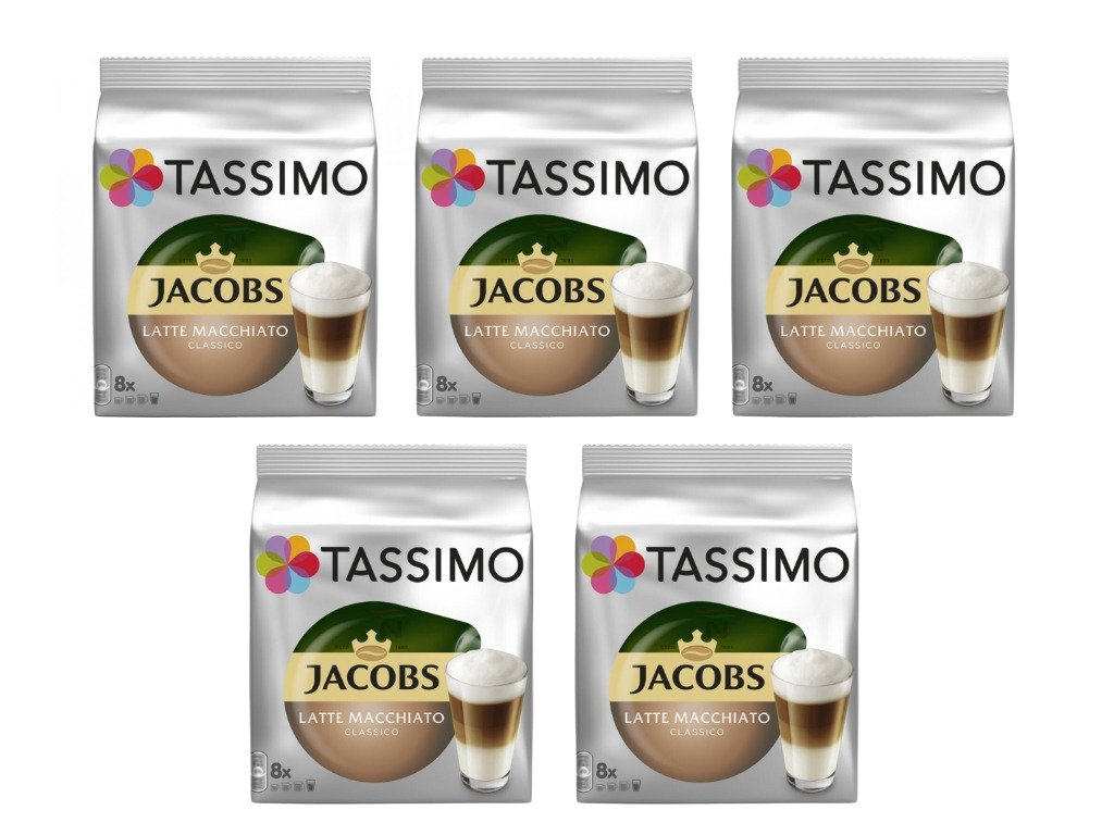 Tassimo Latte Macchiato 16 Kapseln 8 Getranke Karton 5 Packungen myCaferia.at