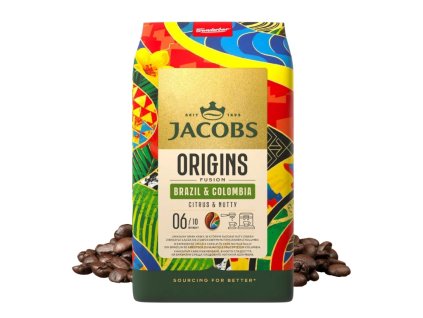 Jacobs Origins Fusion Brazil & Colombia zrnková káva 1kg