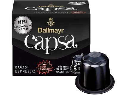 Dallmayr Capsa Boost Espresso hliníkové kapsle 10 ks