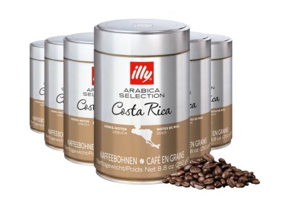 Illy Costa Rica zrnková káva 250g 6ks
