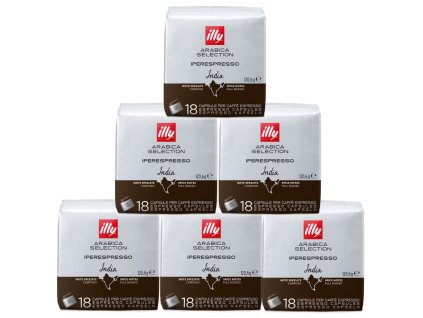 Illy IperEspresso India 100% Arabica Kávové kapsle balení 6x18 kusů