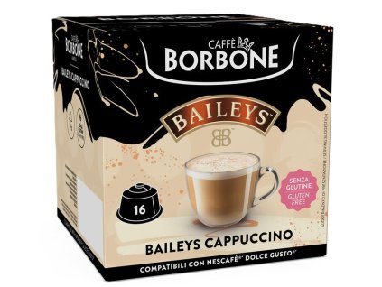 Caffé Borbone Cappuccino Baileys kapsle do Dolce Gusto 16 ks nejkafe cz