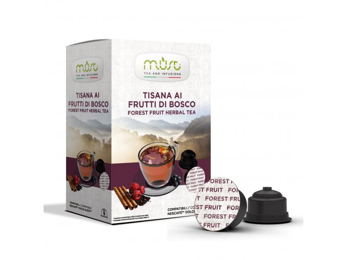 Kapseln Must Forest Fruit Herbal Tea - Kräutertee aus Waldfrüchten für Dolce Gusto® 16 Stück