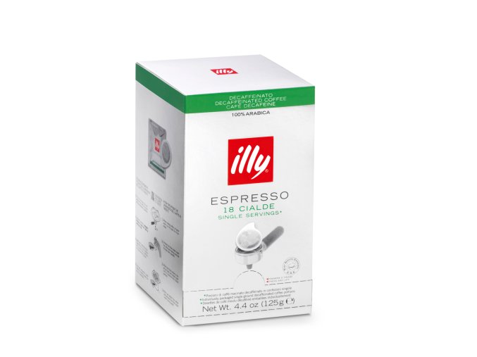 E.S.E. Illy Espresso Kaffeepads Decaffeinated (entkoffeinierter Kaffee) 100% Arabica 18 Stück