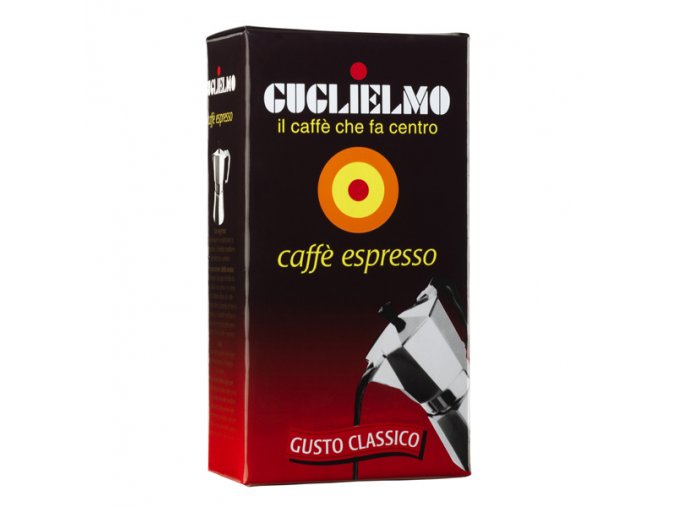 Gemahlener Kaffee Guglielmo caffé espresso 250g Vakuumverpackung