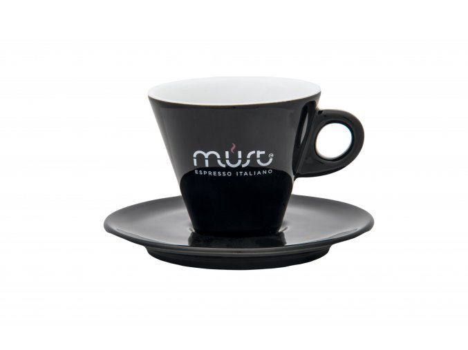 Must Porzellantasse inkl. Untertasse für Lungo/Cappuccino 160 ml