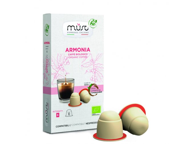 kompostierbare Bio-Kapseln Must Armonia für Nespresso® 10 Stück