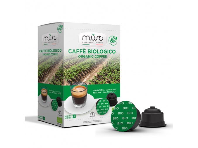 Kapseln Must Caffe Biologico - Organischer Kaffee für Dolce Gusto® 16 Stück
