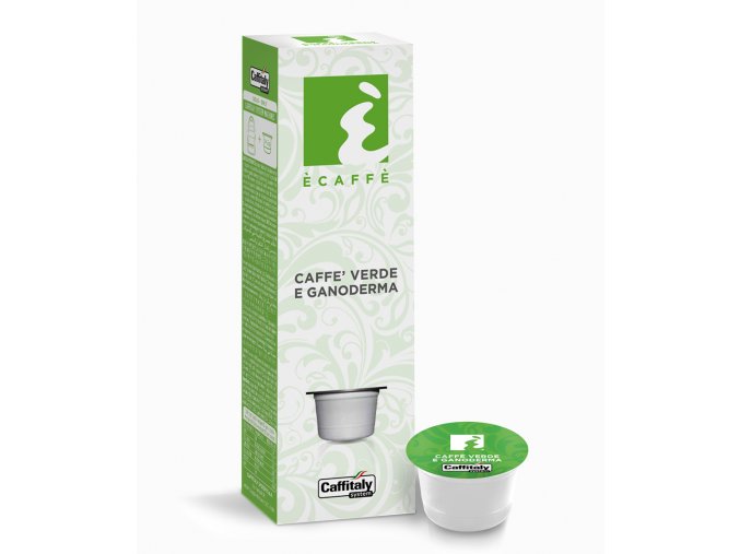Caffitaly Ècaffè Caffè Verde e Ganoderma Kaffeekapseln mit Ganoderma 10 Stück