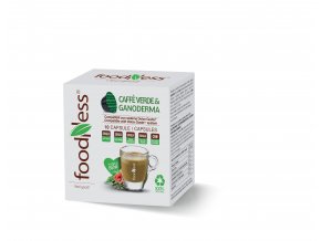 FoodNess Caffe Verde & Ganoderma grüner Kaffee mit Ganoderma Pilz Kapseln für Dolce Gusto® 10 Stück