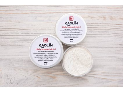 Biely kozmetický íl kaolin