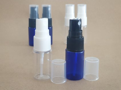 Plastová fľaška s rozprašovačom 10 ml modráPlastová fľaška s rozprašovačom 10 ml