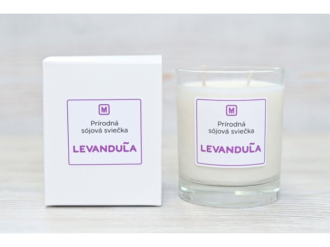 Sojova sviecka LEVANDULA 180g