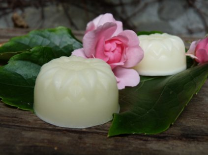 Blanc latté 50 g přírodní tuhý kondicioner na vlasy v sáčku