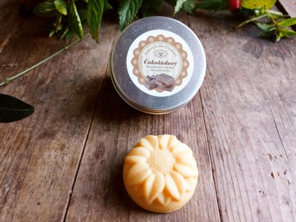 Čokoládový tuhý krém pleťový a tělový v sáčku