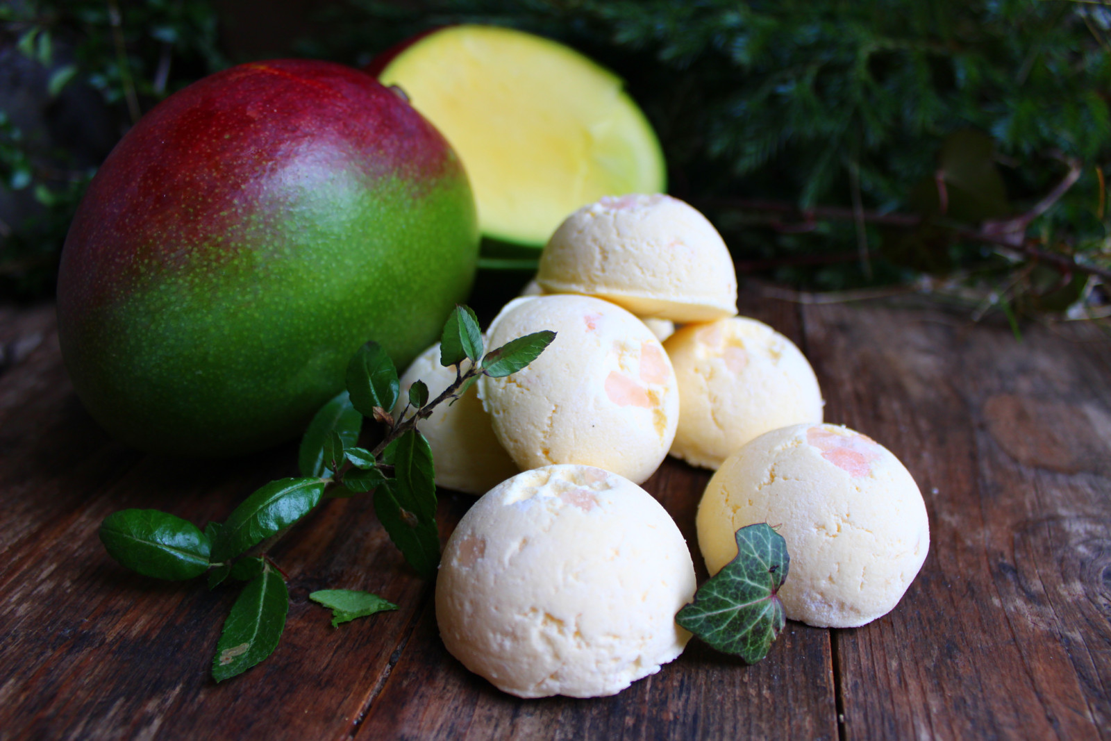 Čerstvé mango tuhá pěna do koupele