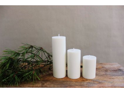 Sada sojovych valcovych svicek