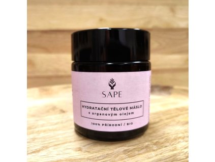 Bio 100% přírodní tělové máslo s arganovým olejem ylang geranium 120 ml