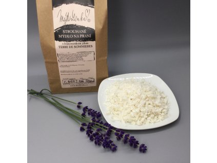 Strouhané mýdlo na praní MýdLenka s francouzským jílem Terre de Sommiéres 1