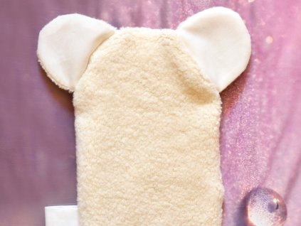 Koupací rukavička BIO bavlna 1