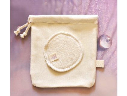 Pytlík z BIO bavlny na praní kosmetických tampónků 1